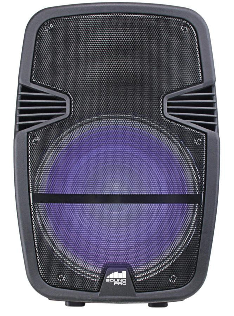 Portable 15 Inch Bluetooth Party Speaker with Disco Light & Stand