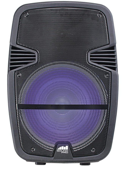 Portable 15 Inch Bluetooth Party Speaker with Disco Light & Stand