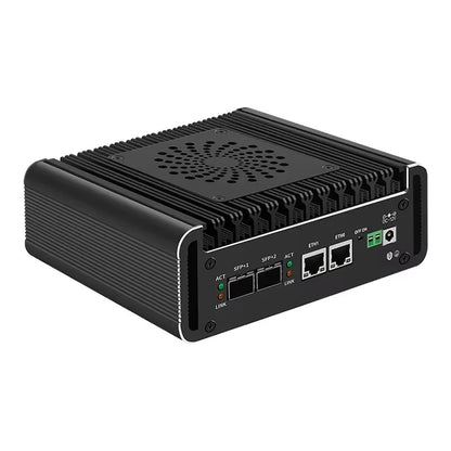 Topton 2x10G SFP Solid Firewall Router Intel i3 N355 N305 N150 2xi226-V 2.5G Mini PC 2xNVMe 2HD DDR5 pfSense Proxmox ESXi AES-NI