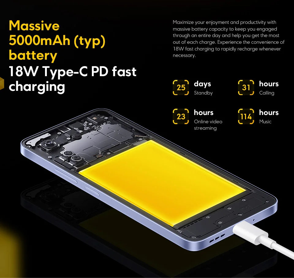 Global Version POCO C65 MediaTek Helio G85 6.74" Dot Drop Display 50MP Camera 5000mAh Large Battery 3.5mm headphone jack