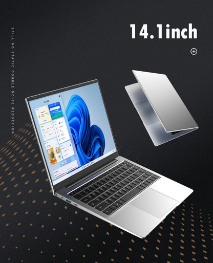 2025 Laptop Computer Windows 11 Notebook 14.1 Inch Intel Atom A3950 12GB 512GB 1920*1080 Resolution Office Study PC computer