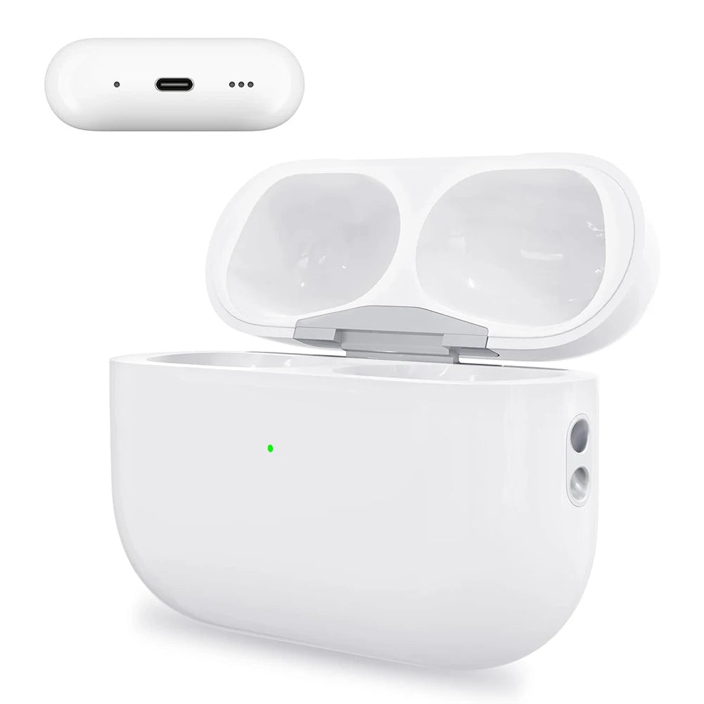 Wireless Charging Case for AirPods Pro 2nd and 1st Gen with Bluetooth-Compatible Pairing Sync Button Charger Case 450mAh Battery
