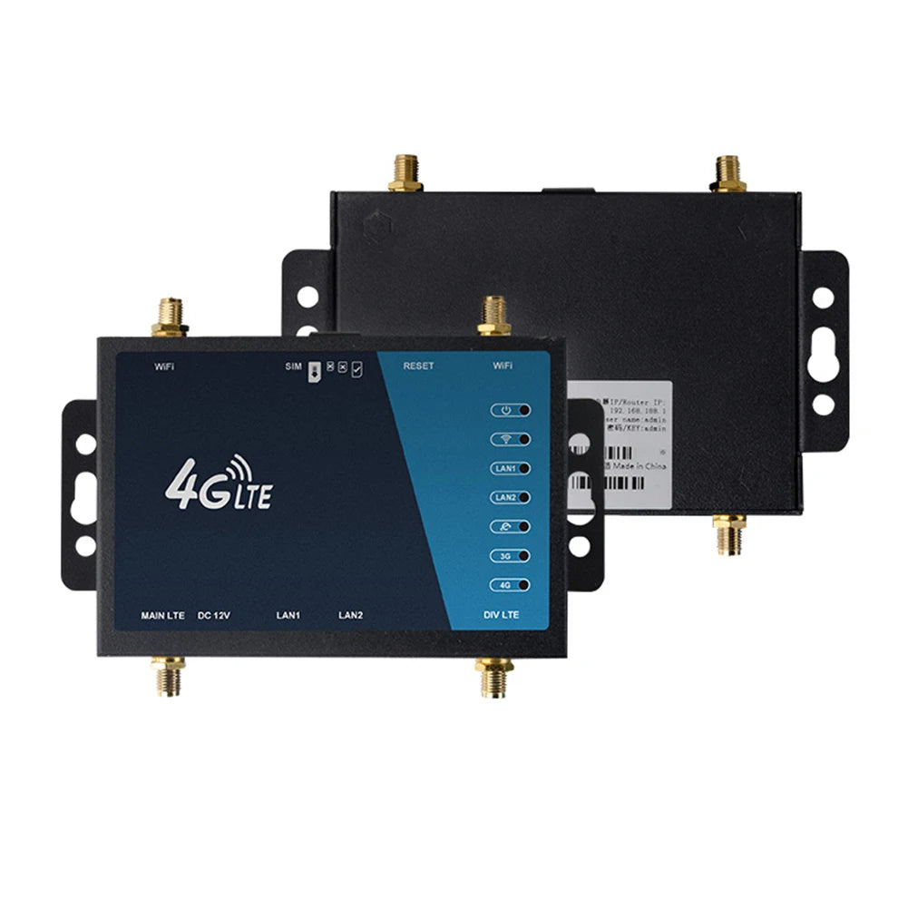 4G WiFi Router Industrial Grade 4G Broadband Wireless Router 4G LTE CPE Router With Sim Card Slot Antenna Firewall Protection