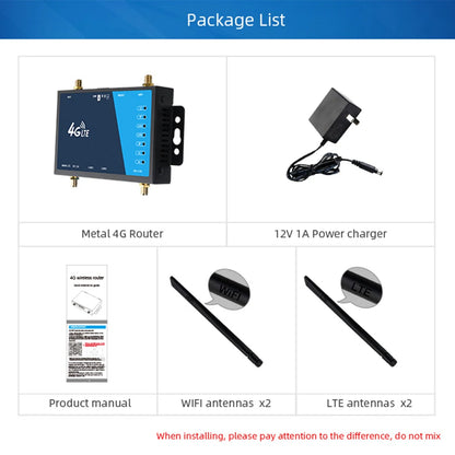 4G WiFi Router Industrial Grade 4G Broadband Wireless Router 4G LTE CPE Router With Sim Card Slot Antenna Firewall Protection