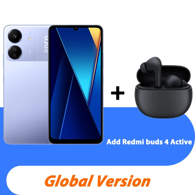 Global Version POCO C65 MediaTek Helio G85 6.74" Dot Drop Display 50MP Camera 5000mAh Large Battery 3.5mm headphone jack