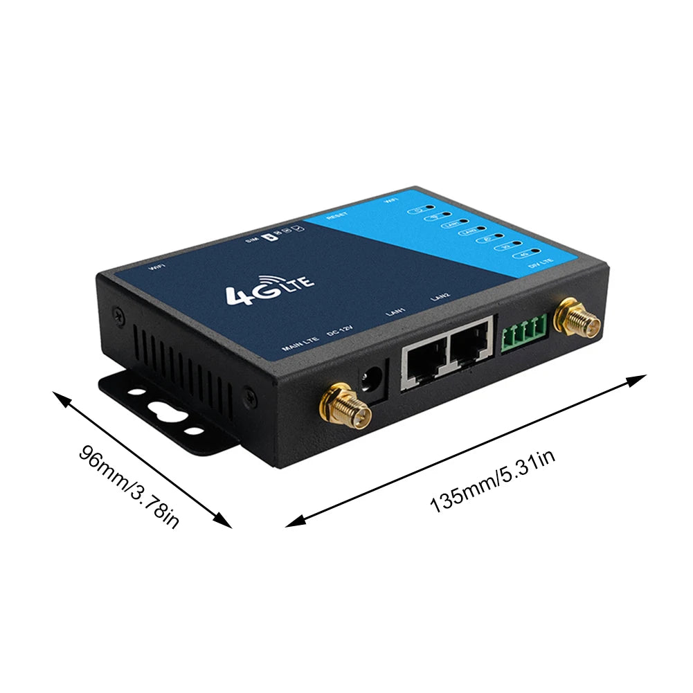 4G WiFi Router Industrial Grade 4G Broadband Wireless Router 4G LTE CPE Router With Sim Card Slot Antenna Firewall Protection