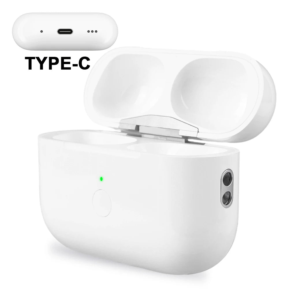 Wireless Charging Case for AirPods Pro 2nd and 1st Gen with Bluetooth-Compatible Pairing Sync Button Charger Case 450mAh Battery