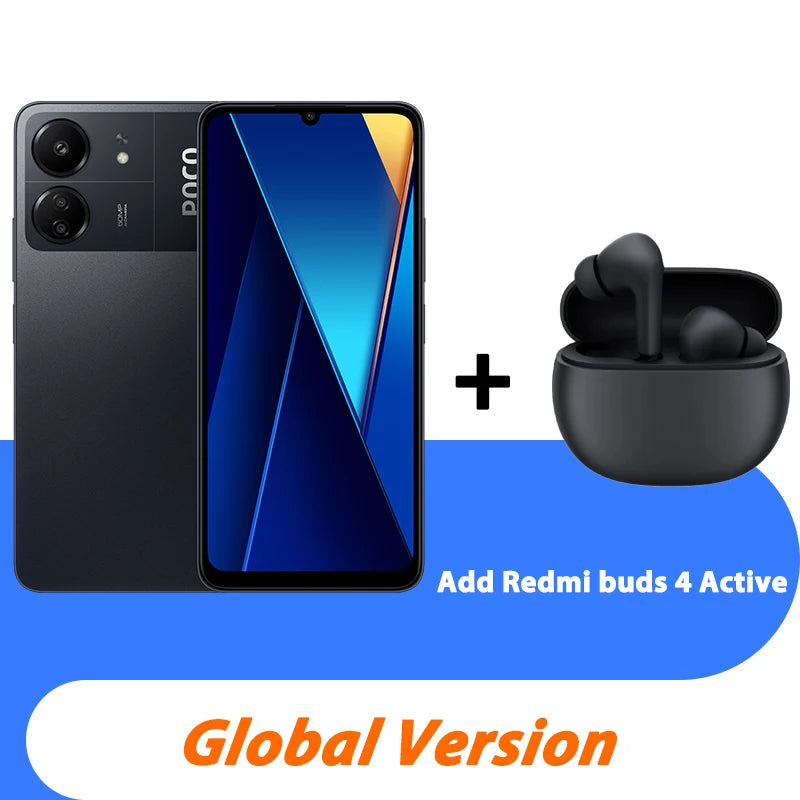 Global Version POCO C65 MediaTek Helio G85 6.74" Dot Drop Display 50MP Camera 5000mAh Large Battery 3.5mm headphone jack