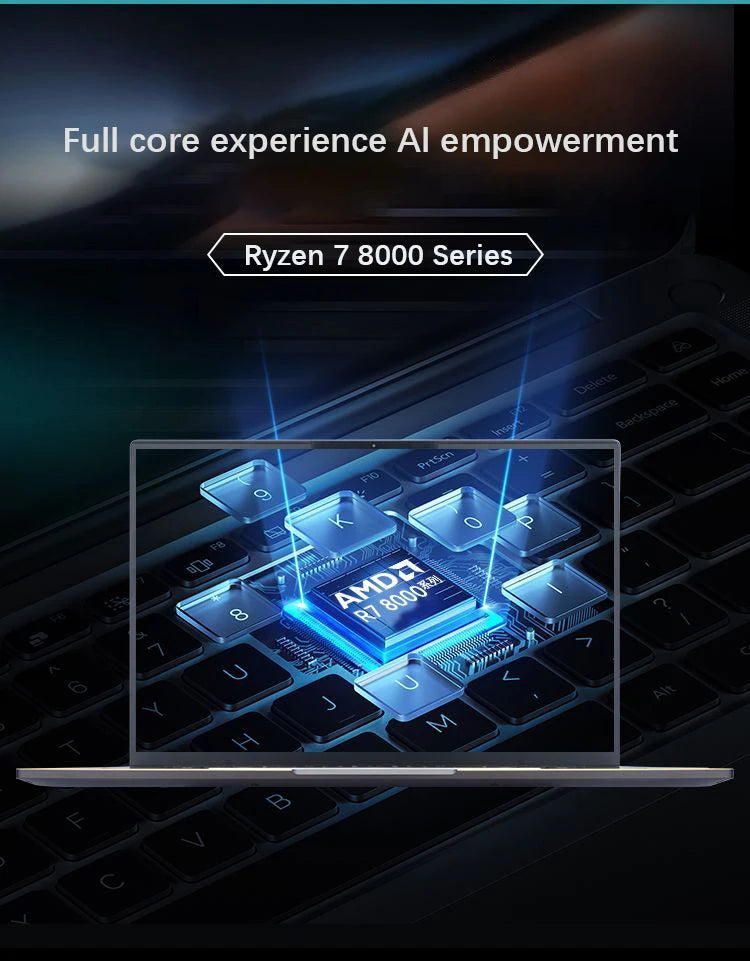 YSJMNPC New 15.6 Inch Gaming Laptop AMD Ryzen7 8845HS  2*DDR5 MAX 64GB Support 5600MHz 2*M.2 Nvme SSD Windows11 WIFI 6