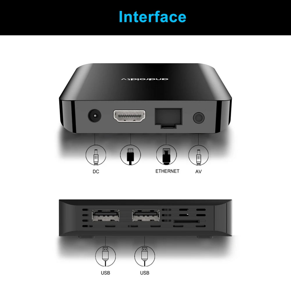 TV98 ATV PLUS Set-top Box Android 14.0 TV Box Allwinner H313 Quad Core 4K HD Media Player Dual WIFI BT5.0 1G8G/2G16G  ﻿