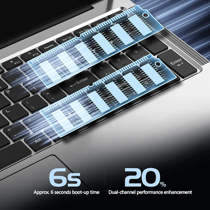 17.3 inch Intel N5095/N95 Office Laptop 32GB RAM 2TB SSD  Fingerprint Print DDR4 Window11 Backlit Keypad Portable Notebook PC