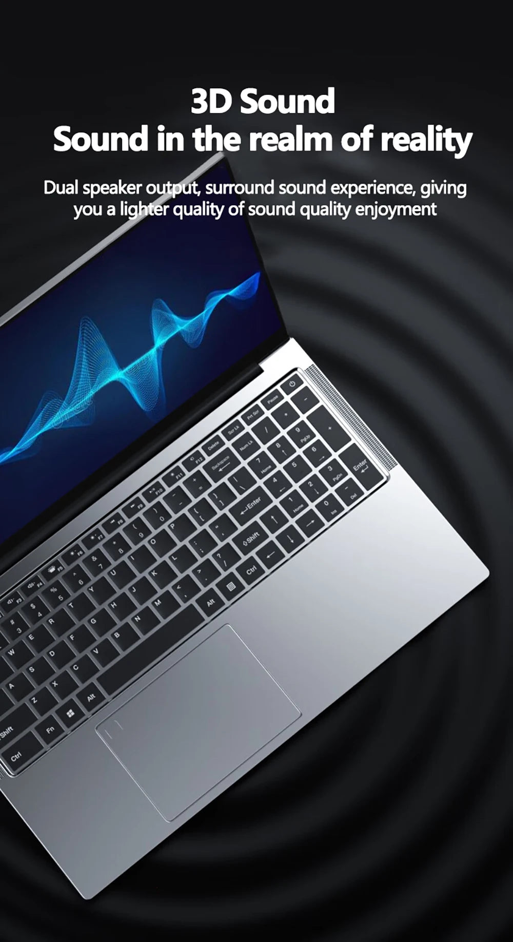 17.3 inch Intel N5095/N95 Office Laptop 32GB RAM 2TB SSD  Fingerprint Print DDR4 Window11 Backlit Keypad Portable Notebook PC