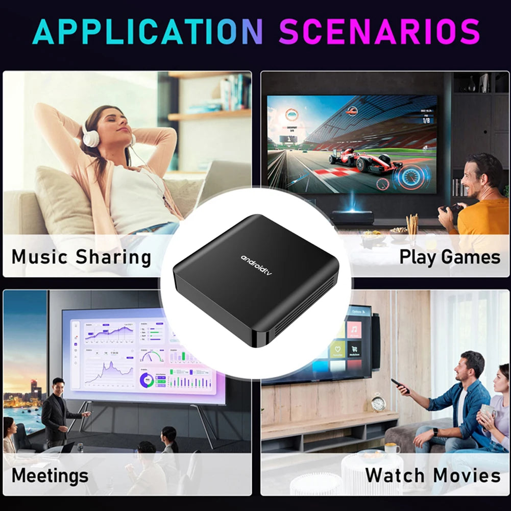 TV98 ATV PLUS Set-top Box Android 14.0 TV Box Allwinner H313 Quad Core 4K HD Media Player Dual WIFI BT5.0 1G8G/2G16G  ﻿