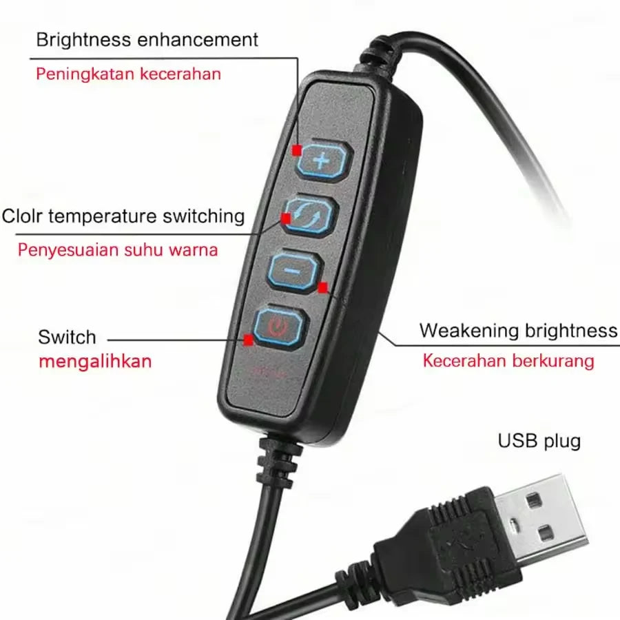 10inch Selfie Ring Light Photography Fill Light Led Ring Lamp with Pan tilt for Video Recording Live Broadcast Selfie Ringlights