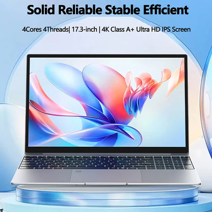 17.3 inch Intel N5095/N95 Office Laptop 32GB RAM 2TB SSD  Fingerprint Print DDR4 Window11 Backlit Keypad Portable Notebook PC