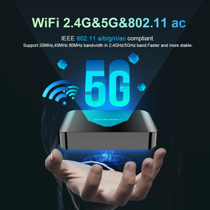 TV98 ATV PLUS Set-top Box Android 14.0 TV Box Allwinner H313 Quad Core 4K HD Media Player Dual WIFI BT5.0 1G8G/2G16G  ﻿