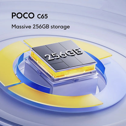 Global Version POCO C65 MediaTek Helio G85 6.74" Dot Drop Display 50MP Camera 5000mAh Large Battery 3.5mm headphone jack