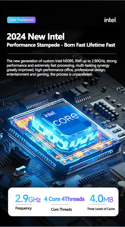 17.3 inch Intel N5095/N95 Office Laptop 32GB RAM 2TB SSD  Fingerprint Print DDR4 Window11 Backlit Keypad Portable Notebook PC