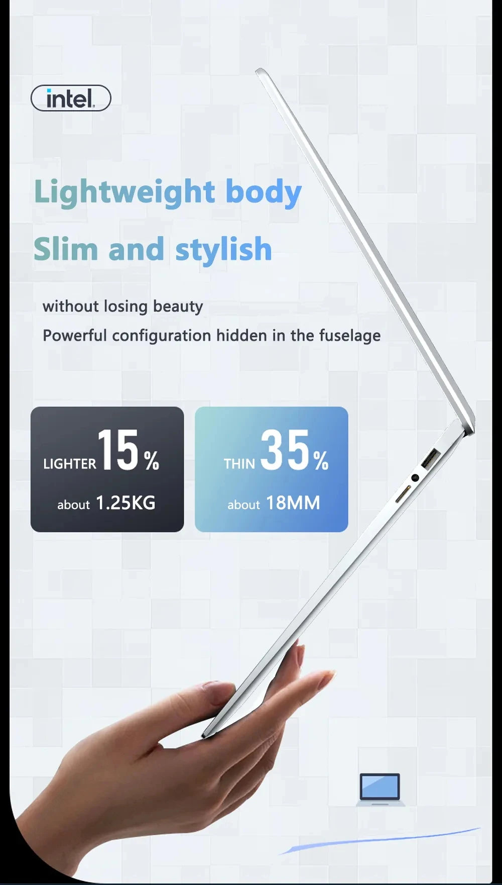 2025 Laptop Computer Windows 11 Notebook 14.1 Inch Intel Atom A3950 12GB 512GB 1920*1080 Resolution Office Study PC computer