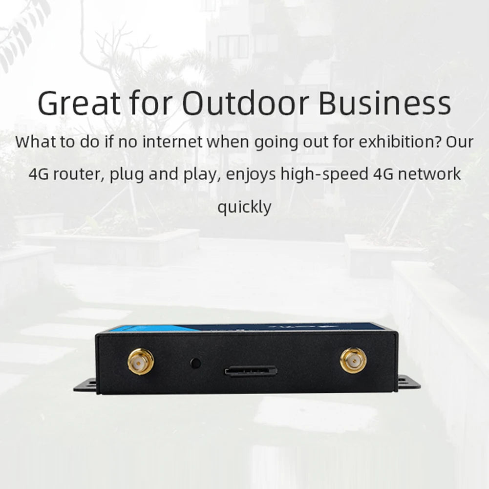 4G WiFi Router Industrial Grade 4G Broadband Wireless Router 4G LTE CPE Router With Sim Card Slot Antenna Firewall Protection