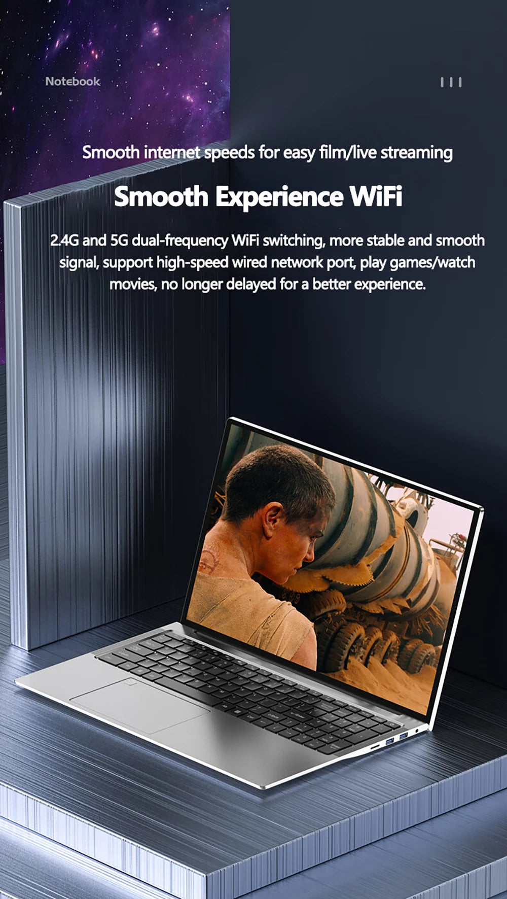 17.3 inch Intel N5095/N95 Office Laptop 32GB RAM 2TB SSD  Fingerprint Print DDR4 Window11 Backlit Keypad Portable Notebook PC