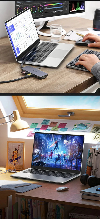 2025 Laptop Computer Windows 11 Notebook 14.1 Inch Intel Atom A3950 12GB 512GB 1920*1080 Resolution Office Study PC computer