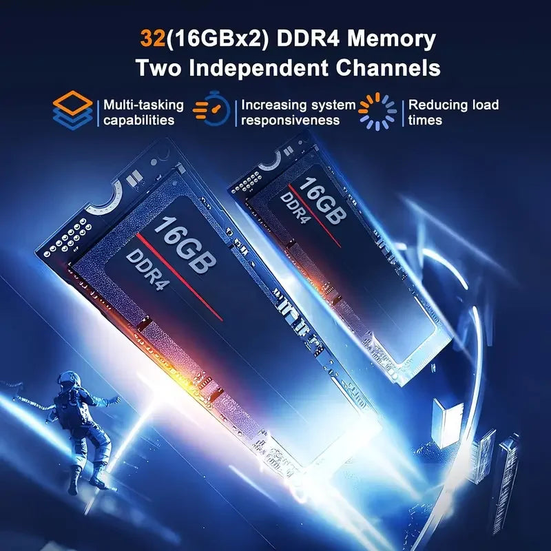 LENO NEW 15.6" Portable Laptop Intel 6500Y 32GB RAM 2TB SSD 5000mAh Office Windows11 Notebook PC Gamer with Backlit Fingerprint