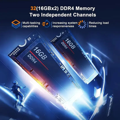 LENO NEW 15.6" Portable Laptop Intel 6500Y 32GB RAM 2TB SSD 5000mAh Office Windows11 Notebook PC Gamer with Backlit Fingerprint