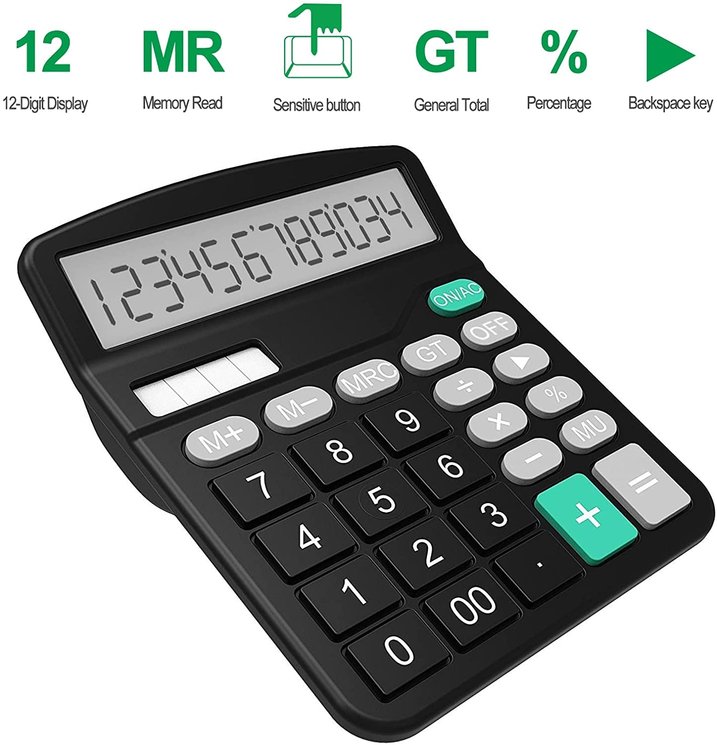 Calculator, Standard Function Calculator (Black)
